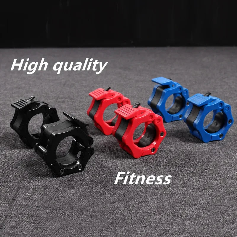 1 Pair 25/28/30mm Collars Barbell Collar Lock Dumbell Clips Clamp Weight Lifting Bar Gym Dumbbell Fitness Body Building
