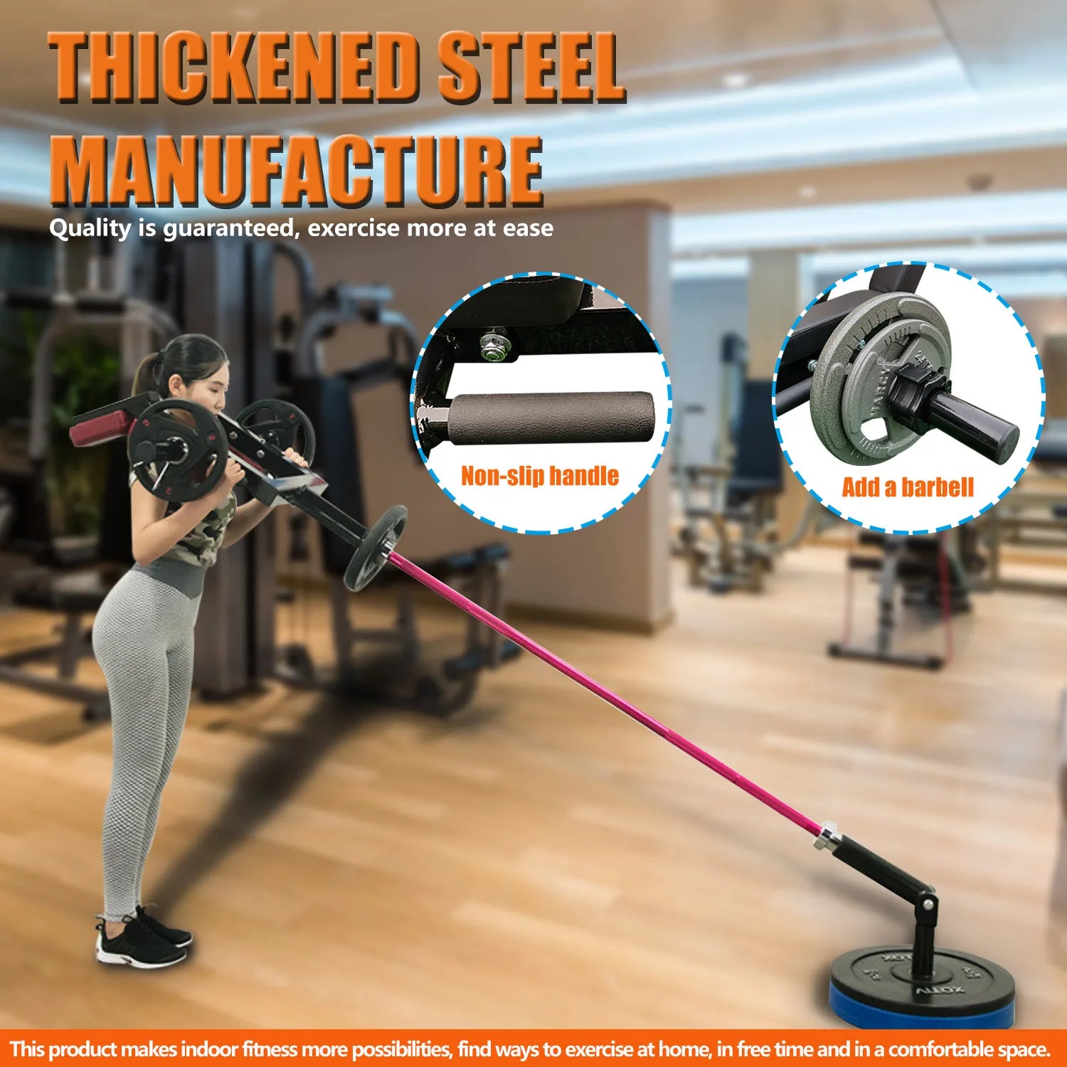 Heavy Duty Shoulder Press Barbell Landmine Attachments for Home Gym Back Core Strength Training Deadlift Squat Workout Equipment