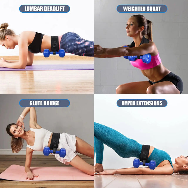 Hip Thrust Belt For Dumbbells And Kettlebells, Hip Thrust Pad Hip Trainer Booty Belt For Glutes, Bridges, Lunges