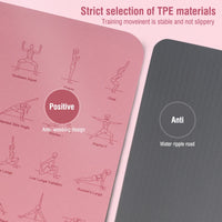TPE Yoga Mat 183cm*57cm Eco-friendly Non-Slip Sports Fitness Mat For Exercise Yoga And Pilates Gymnastics Mat Fitness Equipment