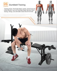 Multifunctional Dumbbell Training Fitness Equipment, Weight Bench Press, Squat Rack, Barbell Bench Press