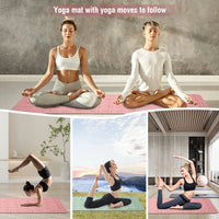 TPE Yoga Mat 183cm*57cm Eco-friendly Non-Slip Sports Fitness Mat For Exercise Yoga And Pilates Gymnastics Mat Fitness Equipment
