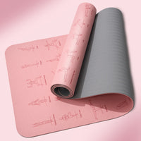 TPE Yoga Mat 183cm*57cm Eco-friendly Non-Slip Sports Fitness Mat For Exercise Yoga And Pilates Gymnastics Mat Fitness Equipment