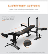 Multifunctional Dumbbell Training Fitness Equipment, Weight Bench Press, Squat Rack, Barbell Bench Press