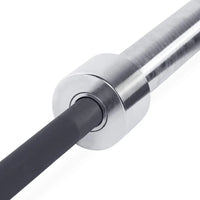 Barbell The Beast (New Version) - Black/Chrome, No Center Knurl