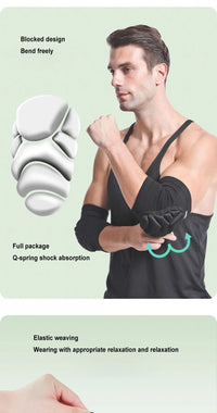 AOLIKES 1 Pair Foam Elbow Pads Anti-collision Sports Roller Skating Anti-fall Volleyball Riding Street Dance Elbow Protector