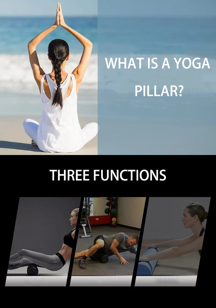 EPP Yoga Foam Roller Fitness Portable  Pilates Body Exercises Gym for Leg/Arm/Back/Feet Pain Self-Myofascial Treatment Tool