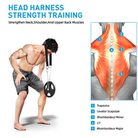 Head Neck Training Harness Body Strengh Exercise Cervical Spine Strap Adjustable Power Gym Fitness Weight Bearing Cap