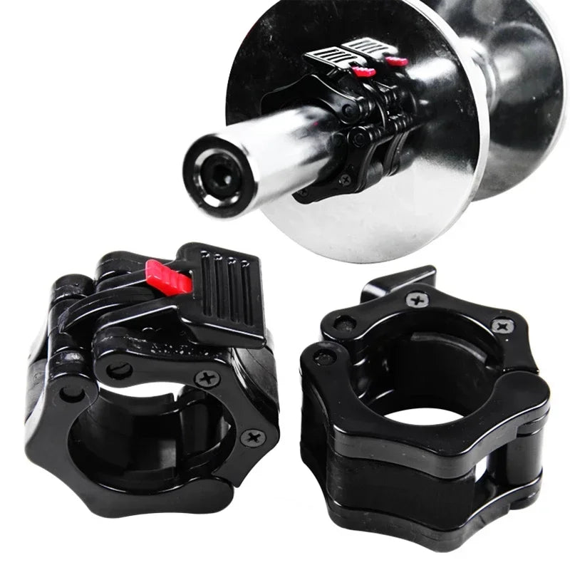 1 Pair 25/28/30mm Collars Barbell Collar Lock Dumbell Clips Clamp Weight Lifting Bar Gym Dumbbell Fitness Body Building