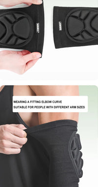AOLIKES 1 Pair Foam Elbow Pads Anti-collision Sports Roller Skating Anti-fall Volleyball Riding Street Dance Elbow Protector