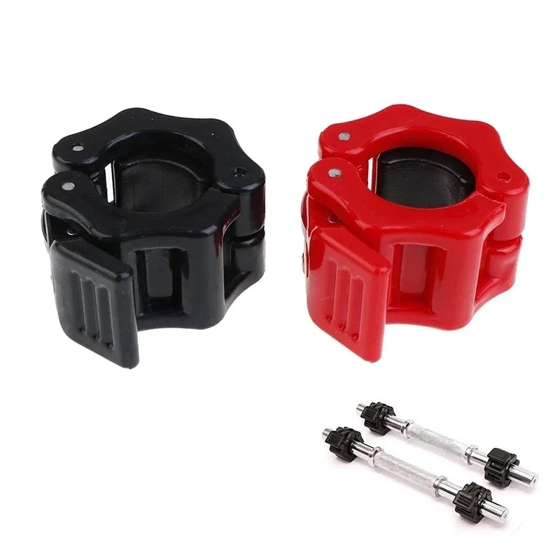 1 Pair 25/28/30mm Collars Barbell Collar Lock Dumbell Clips Clamp Weight Lifting Bar Gym Dumbbell Fitness Body Building