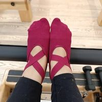 Women Men Yoga Socks Anti Slip Bandage Sports Ladies Girls Ballet Socks Dance Sock Slippers Yoga Socks Non Slip Acupressure Mat